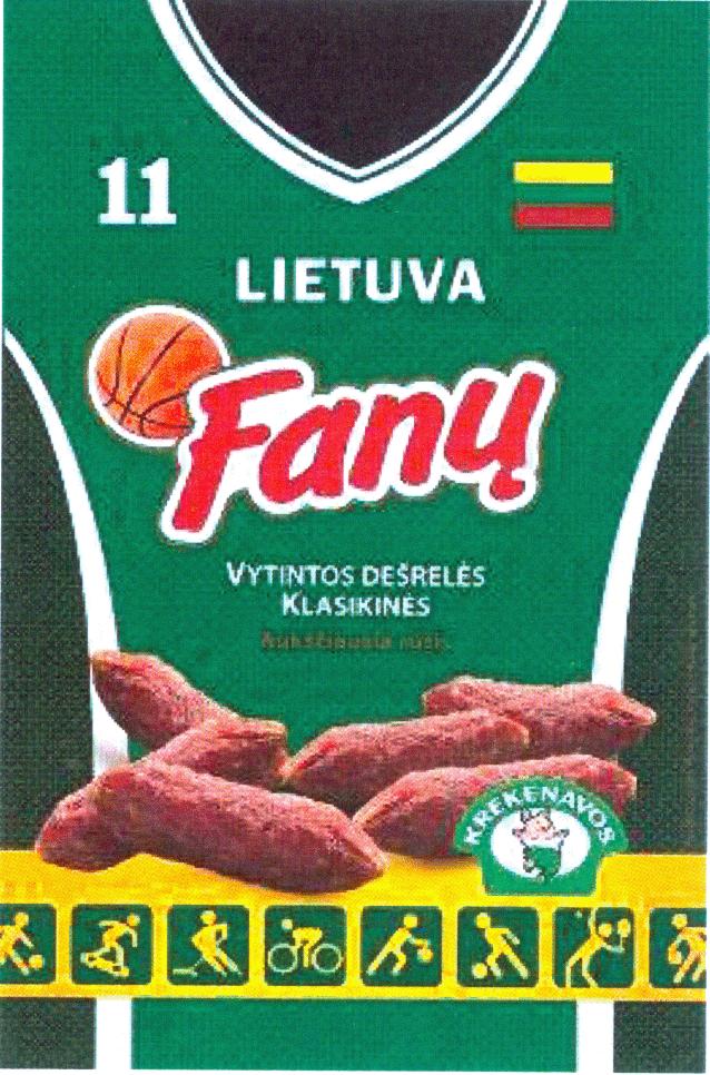 Prekės ženklas: LIETUVA Fanų VYTINTOS DEŠRELĖS KLASIKINĖS